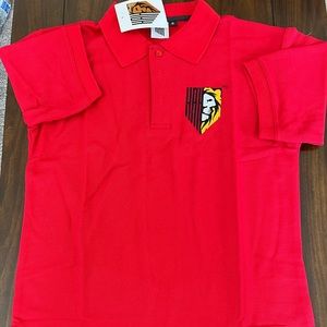 Mens Red Short Sleeves Polo Shirt